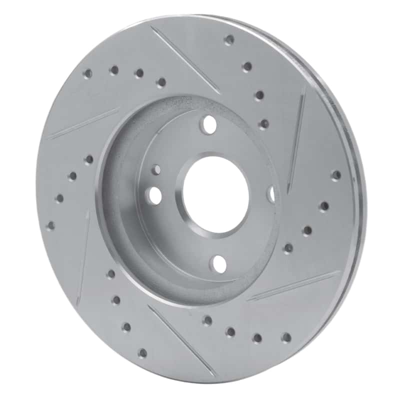 R1 Concepts — R1 94-02 Mazda Miata Front Left Drilled & Slotted Silver Brake Rotor
R1 Brake Rotor Drill - view 4