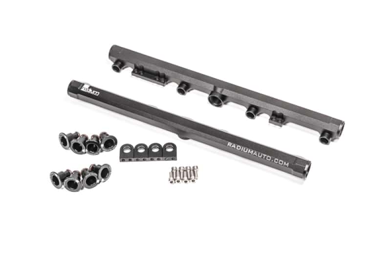 Radium Engineering — Radium Engineering Toyota 3UZ-FE/1UZ-FE VVT-I Fuel Rails
FUEL RAIL - view 1