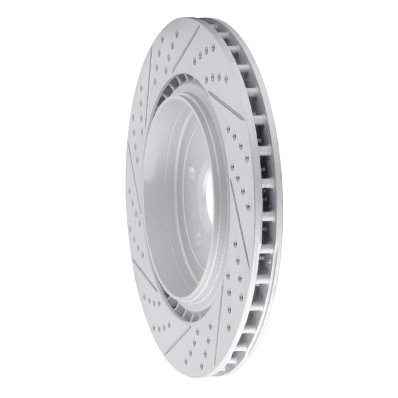 R1 Concepts — R1 09-24 Cadillac Cts Rear Right Drilled & Slotted Geo-Carbon Rotor - view 4
