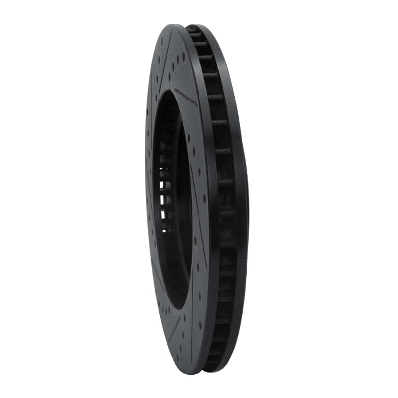R1 Concepts — R1 04-09 Lexus RX350 Front Right Drilled & Slotted Black Brake Rotor
R1 Brake Rotor Drill - view 4