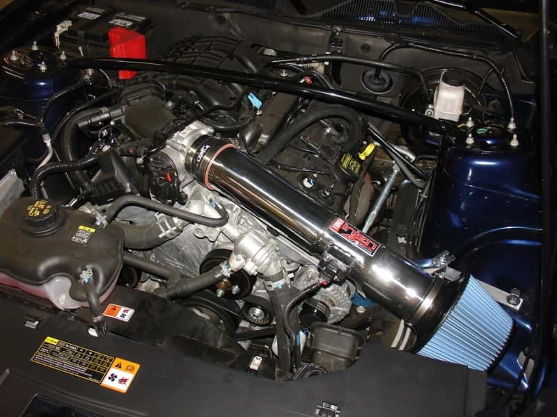 Injen — Injen 11-13 Ford Mustang V6 3.7L Wrinkle Black Power-Flow Air Intake System
Short Ram Intake
Air Intake Kit - view 4