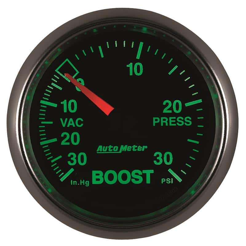 AutoMeter — Autometer GS 52mm 30 In Hg.-Vac/30 PSI Mechanical Vacuum/Boost Gauge
2-1/16" BOOST-VAC, 3 - view 4