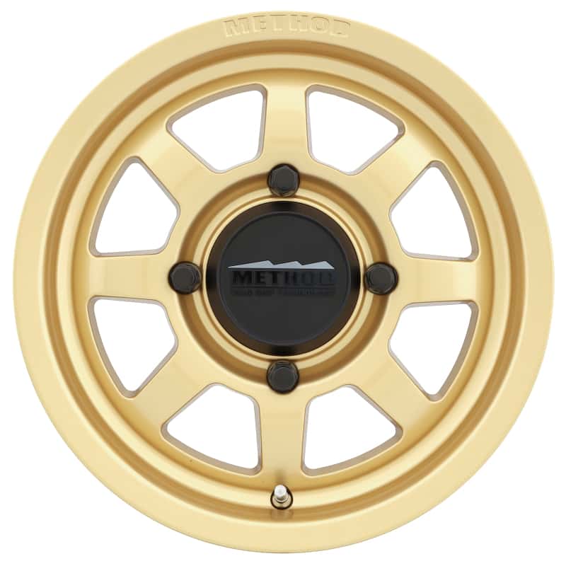 Method Wheels — Method MR410 14x7 4+3/+13mm Offset 4x136 106.25mm CB Gold Wheel - view 1