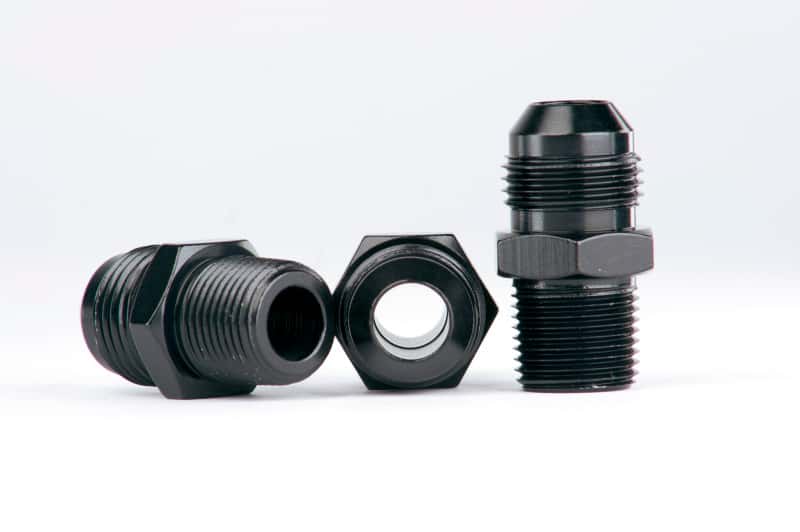Aeromotive — Aeromotive Carb. Reg 13205 Fitting Kit (Incl. (3) 3/8in NPT to AN-08 fittings)
Fitting - view 2