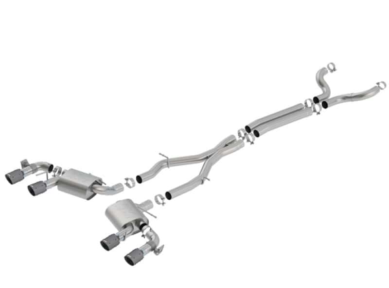 Borla — Borla 17-18 Chevrolet Camaro ZL1 6.2L V8 Atak Catback Exhaust w/ Dual Mode Valves CF Black Anod
Cat-Back System - view 1