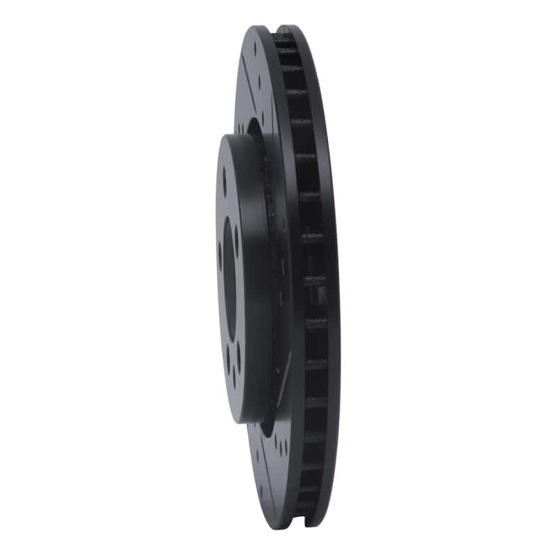 R1 Concepts — R1 00-06 Audi TT Quattro Rear Right Drilled & Slotted Black Brake Rotor
R1 Brake Rotor Drill - view 2