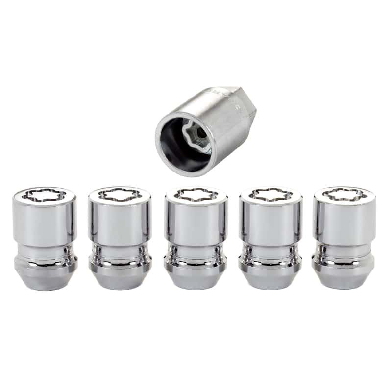 McGard — McGard Wheel Lock Nut Set - 5pk. (Cone Seat) M12X1.25 / 13/16 Hex / 1.28in. Length - Chrome - view 1