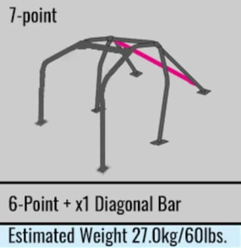 Cusco — Cusco Steel Roll Cage 7-Point 2-Passenger Through Dash Mitsubishi Evo 10 CZ4A (S/O / No Cancel) - view 4