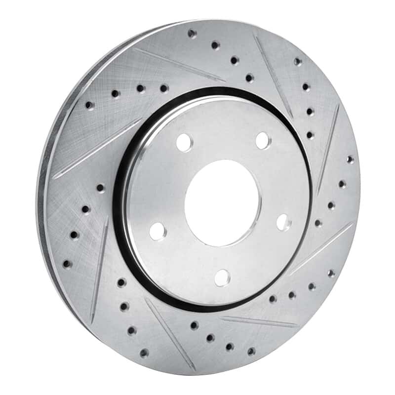 R1 Concepts — R1 08-16 Chrysler Town & Country Front Right Drilled & Slotted Silver Brake Rotor
R1 Brake Rotor Drill - view 2