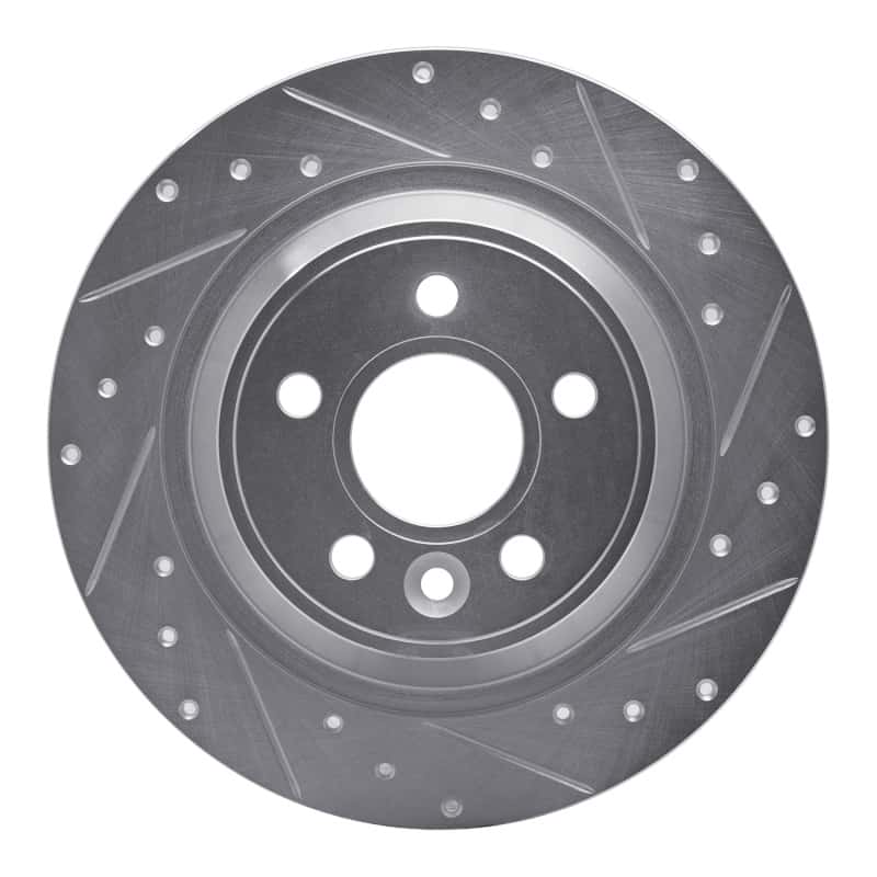 R1 Concepts — R1 09-15 Ford Focus RS (Mexico) Rear Right Drilled & Slotted Silver Brake Rotor
R1 Brake Rotor Drill - view 1