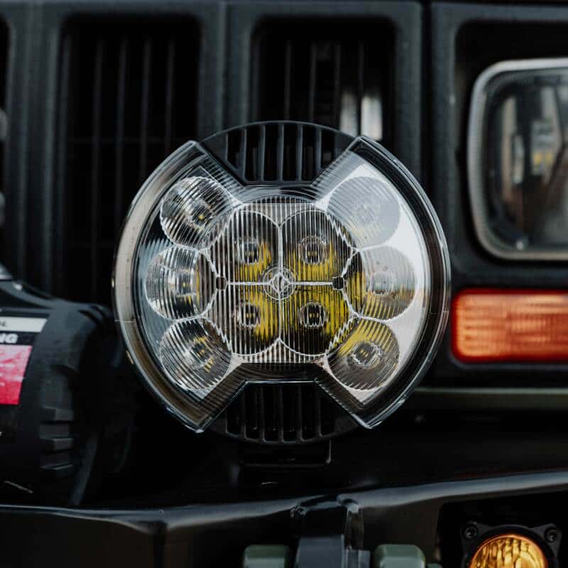 KC HiLiTES — KC HiLiTES SlimLite 6in Light Shield - SAE Driving Beam - Clear - view 3