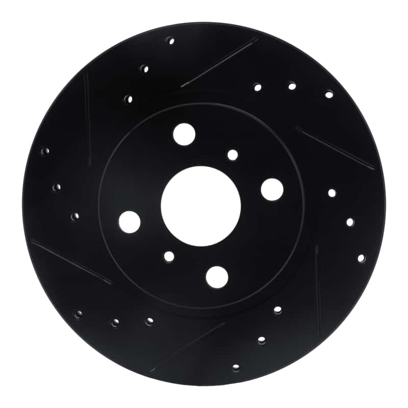 R1 Concepts — R1 87-92 Geo Prizm Front Left Drilled & Slotted Black Brake Rotor
R1 Brake Rotor Drill - view 1