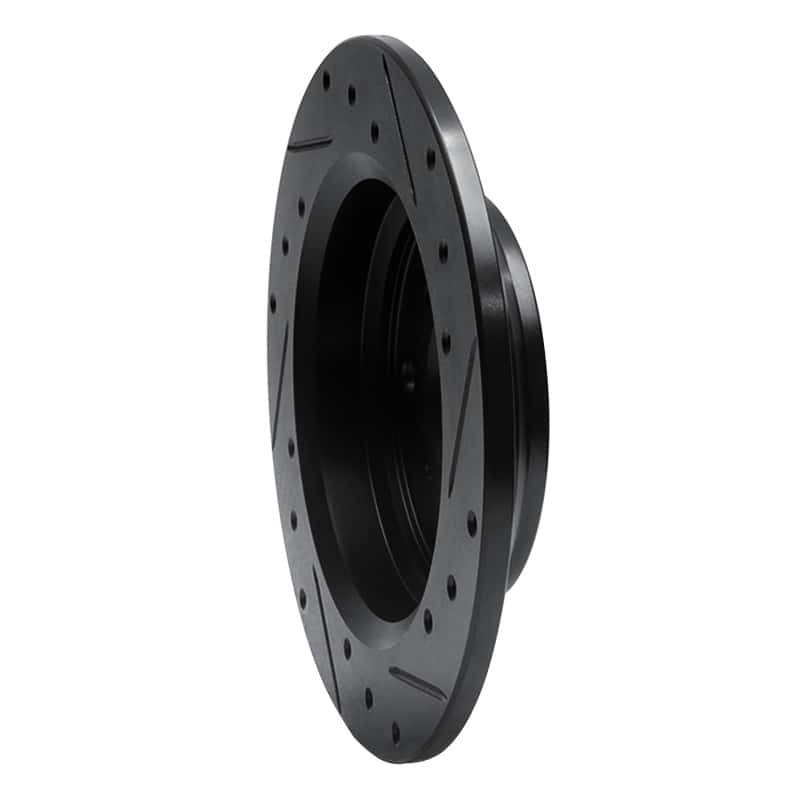 R1 Concepts — R1 86-96 Acura Legend Rear Left Drilled & Slotted Black Brake Rotor
R1 Brake Rotor Drill - view 4