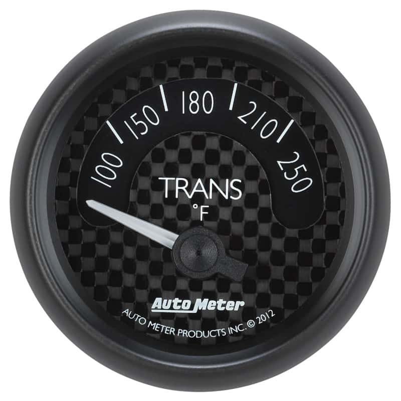 AutoMeter — Autometer GT Series 52mm Short Sweep Electronic 100-250 Deg F Transmission Temperature
2-1/16" TRANS TEMP, - view 1