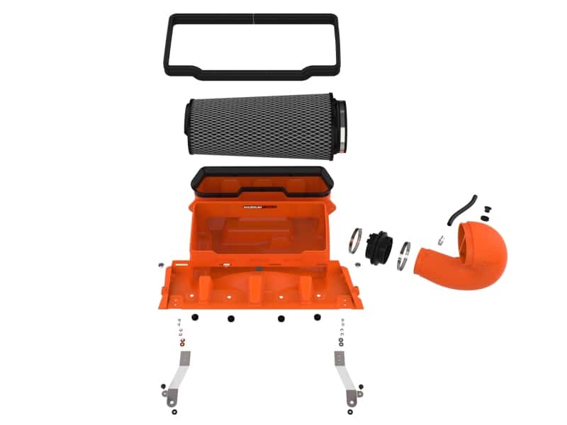 aFe — aFe 21-23 RAM 1500 TRX V8-6.2L SC Magnum FORCE Stage2 Orange Edition Cold Air Intake System w/Pro 5R
Magnum FORCE Intake - view 2