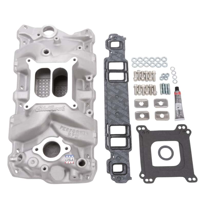 Edelbrock — Edelbrock Manifold Installation Kit Performer RPM SBC 1957-1986 Natural Finish
POWER PKG - view 2