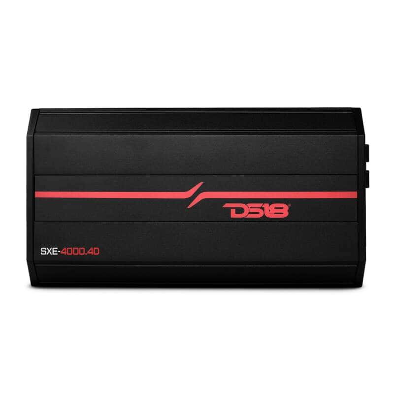DS18 — DS18 4-Channel SXE Amplifier Class D 2x 750/4ohm Bridge 4 x 430/2ohm 4 x 275/4ohm Watts RMS- Black - view 1