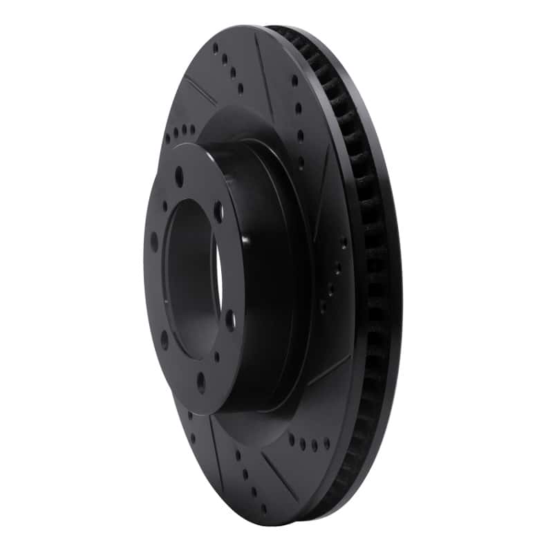R1 Concepts — R1 10-24 Lexus GX460 Front Right Drilled & Slotted Black Brake Rotor
R1 Brake Rotor Drill - view 2