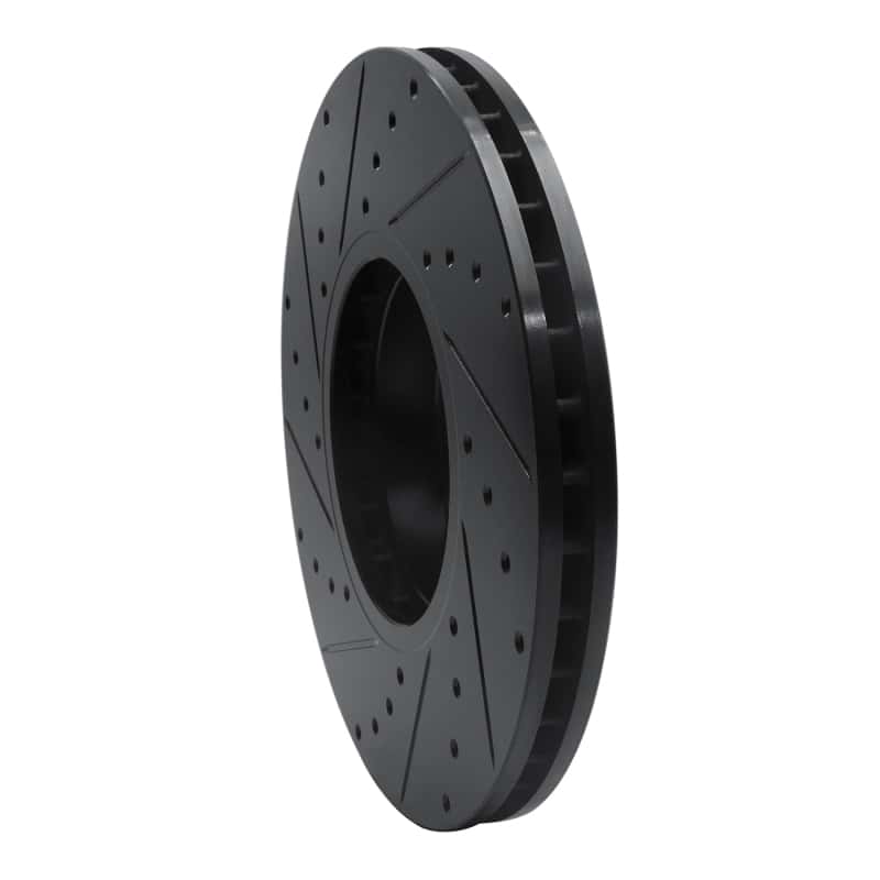 R1 Concepts — R1 07-19 BMW X6 Front Right Drilled & Slotted Black Brake Rotor
R1 Brake Rotor Drill - view 4