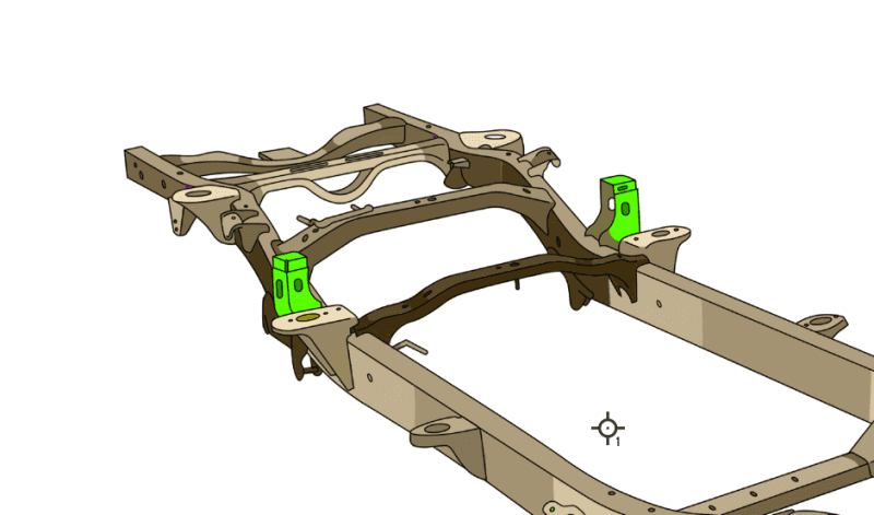RustBuster — Rustbuster 09-24 RAM 1500 Forward Bed Mount - Left - view 2