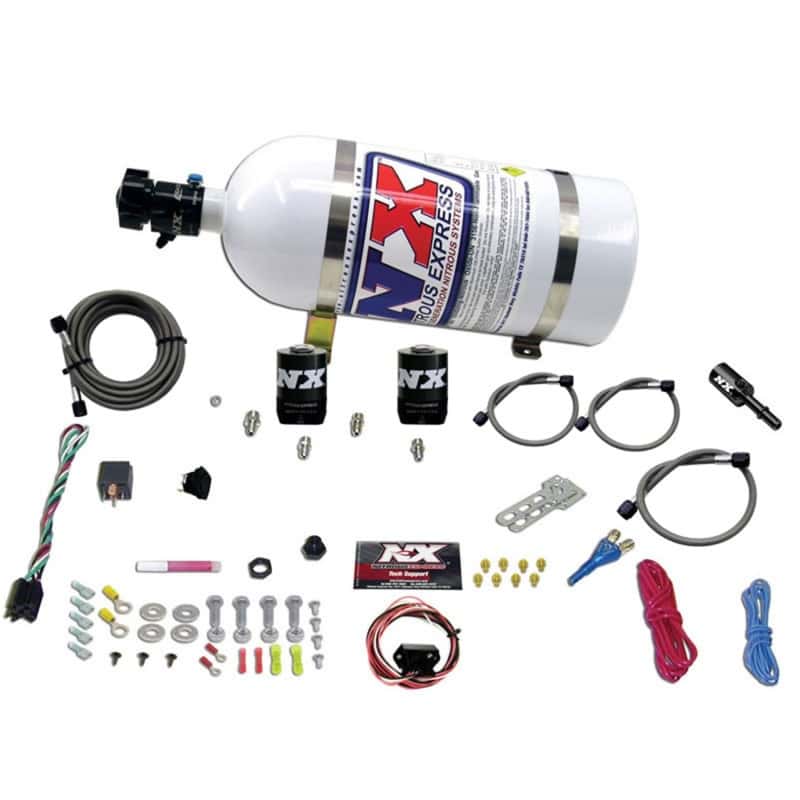 Nitrous Express — Nitrous Express 11-15 Ford Mustang GT 5.0L Coyote Single Nozzle Nitrous Kit (35-150HP) w/10lb Bottle
Injection System Kit
N2OSys - view 1