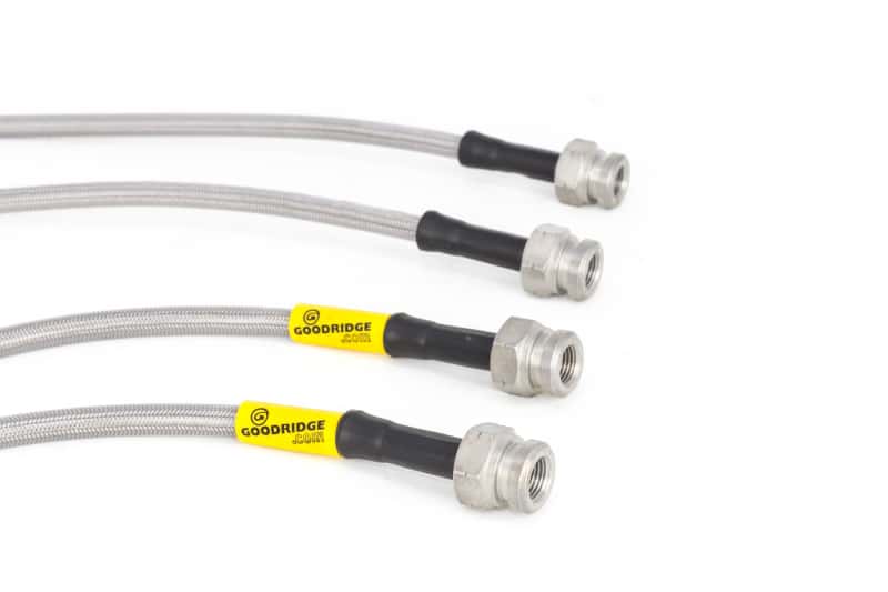 Goodridge — Goodridge 89-91 Honda Civic/CRX (w/Rear Drum) Stainless Steel Brake Line Kit
Brake Hose Kit - view 3