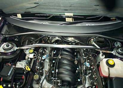 Whiteline — Whiteline 04-06 Pontiac GTO VY Front adjustable strut tower brace
Strut Brace - view 2