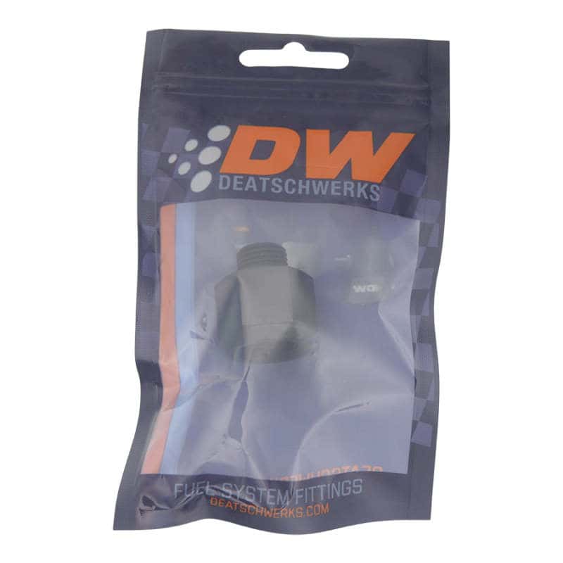 DeatschWerks — DeatschWerks 6AN ORB Male to M18 X 1.5 Metric Female (Incl O-Ring) - Anodized Matte Black
Lines & Fittings - view 2