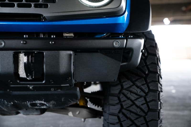 DV8 Offroad — DV8 Offroad 21-22 Ford Bronco Factory Front Bumper License Relocation Bracket - Side
License Bracket - view 16