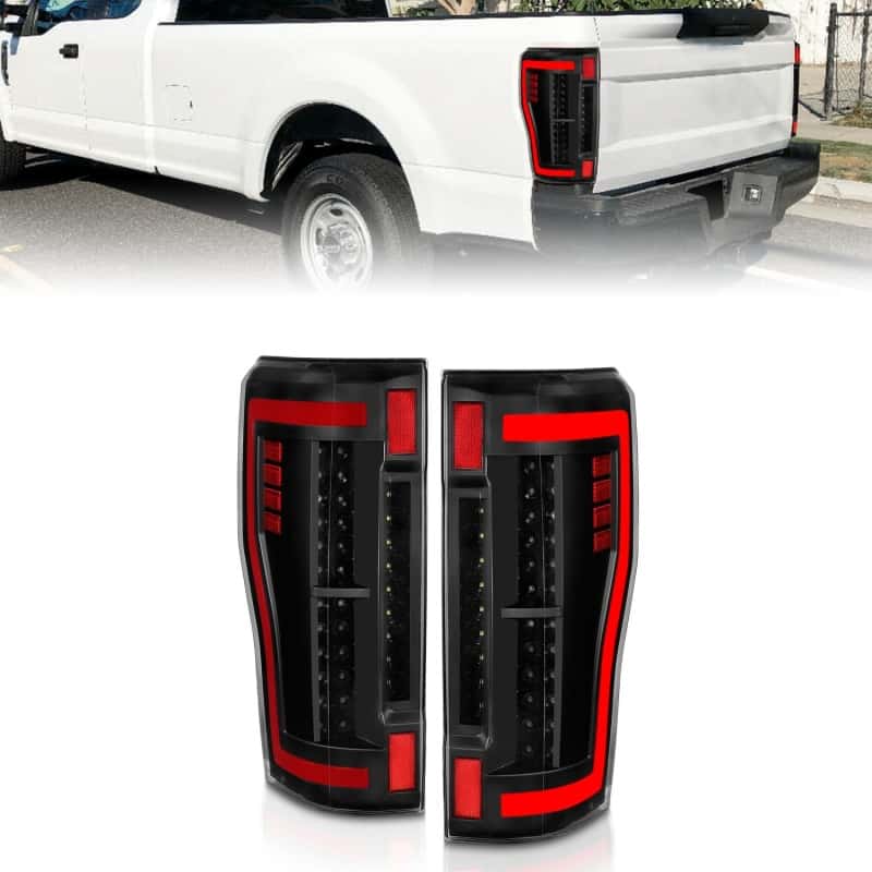 ANZO — FORD F250/ F350/ F450 17 UP L.E.D T.L BLACK HOUSE CLEAR LEN
ANZO 2017+ Ford F-250 LED Taillights - Black/Clear
Tail Light Set
TailLightSet - view 2