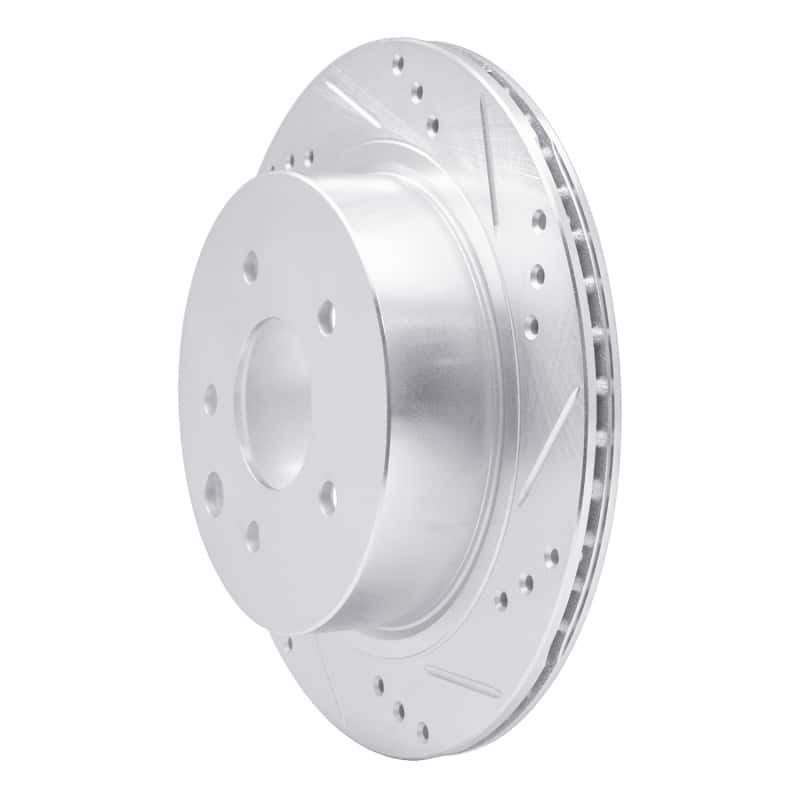 R1 Concepts — R1 02-06 Infiniti M45 Rear Right Drilled & Slotted Silver Brake Rotor
R1 Brake Rotor Drill - view 2