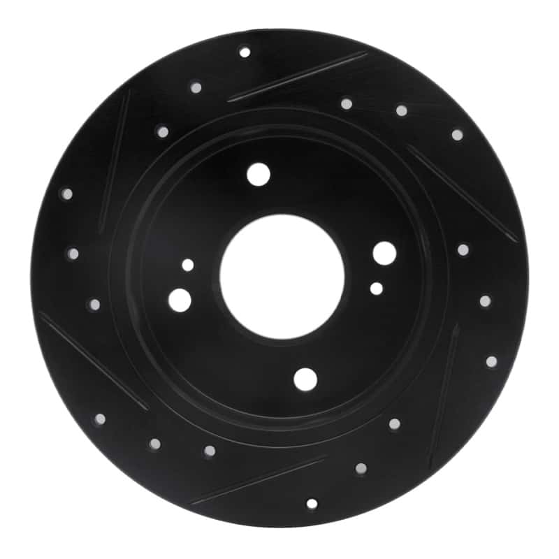 R1 Concepts — R1 89-98 Nissan 240SX Rear Right Drilled & Slotted Black Brake Rotor
R1 Brake Rotor Drill - view 5