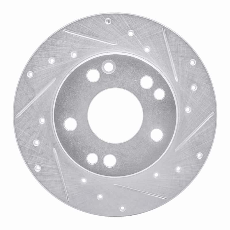 R1 Concepts — R1 83-89 Mercedes-Benz 190D Front Right Drilled & Slotted Silver Brake Rotor
R1 Brake Rotor Drill - view 1