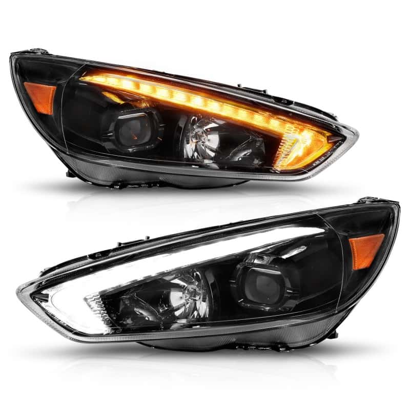 ANZO — ANZO 15-18 Ford Focus Projector Headlights - w/ Light Bar Switchback Black Housing
Head Light Set
HdLtSet - view 3