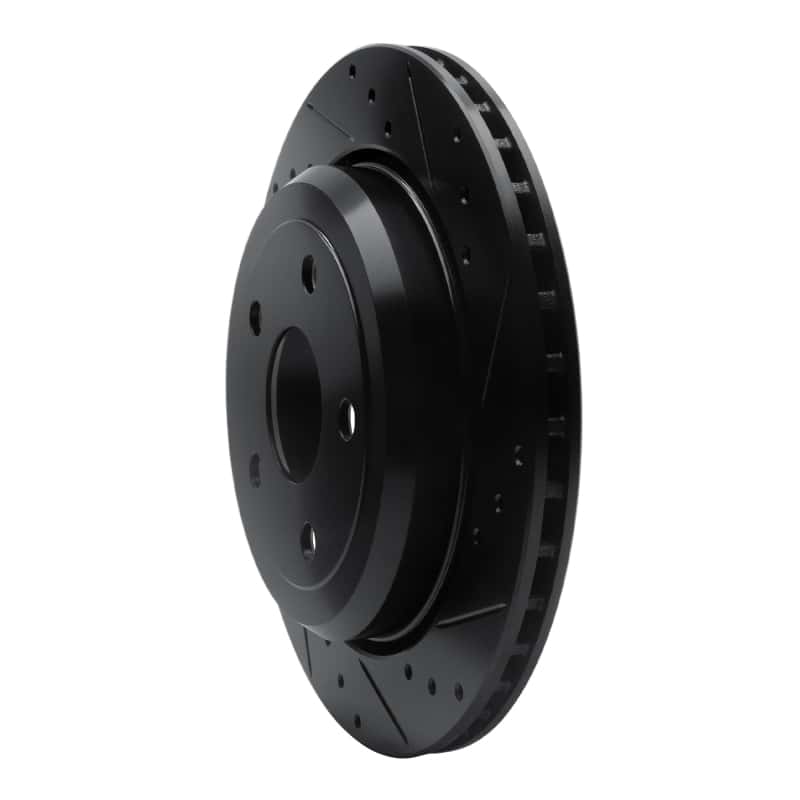 R1 Concepts — R1 11-25 Dodge Durango Rear Right Drilled & Slotted Black Brake Rotor
R1 Brake Rotor Drill - view 2
