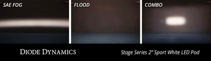 Diode Dynamics — Diode Dynamics Stage Series 2in LED Pod Pro - White Combo Flush ABL (Single) - view 11