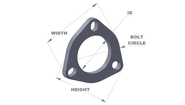 Vibrant — Vibrant 3-Bolt T304 SS Exhaust Flanges (3in I.D.) - 5 Flange Bulk Pack
3"ID3-BoltFlange5pc
3"ID3BoltExhFlng5Pc - view 4