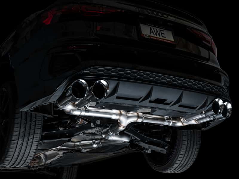 AWE Tuning — AWE 22-24 Audi 8Y S3 Track Edition Exhaust  - Chrome Silver Tips
Track Catback - view 11