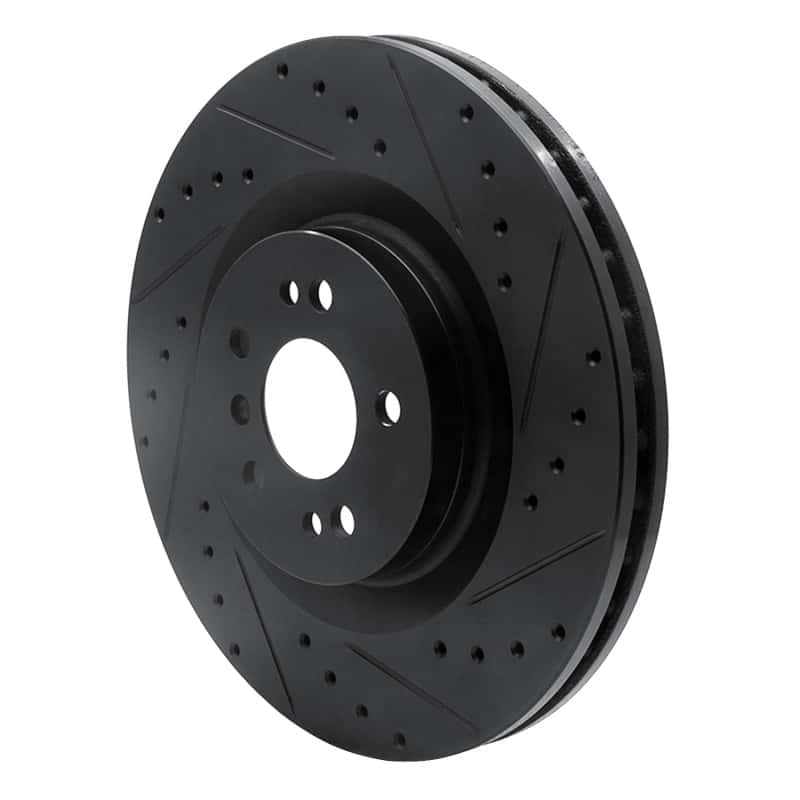 R1 Concepts — R1 06-12 Mercedes-Benz R350 Front Right Drilled & Slotted Black Brake Rotor
R1 Brake Rotor Drill - view 2