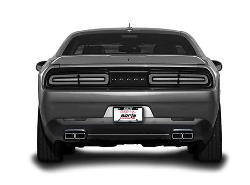 Borla — Borla 15-16 Dodge Challenger R/T 5.7L Dual Rectangle Angle Cut Dual Split Rear Exit ATAK Exhaust
Cat-Back System
ExhstSysKt - view 6