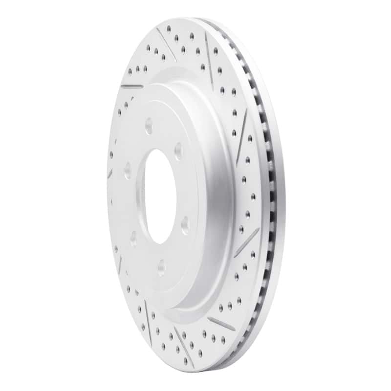 R1 Concepts — R1 18-21 Ford Expedition Rear Right Drilled & Slotted Geo-Carbon Rotor - view 2