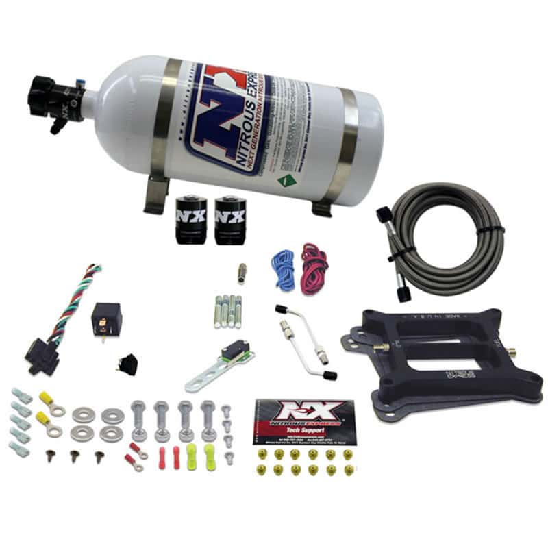 Nitrous Express — Nitrous Express 4150 4-BBL/Alcohol Nitrous Kit (50-300HP) w/10lb Bottle
Injection System Kit
N2OSys - view 2