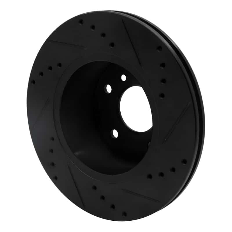 R1 Concepts — R1 99-04 Land Rover Discovery Front Left Drilled & Slotted Black Brake Rotor
R1 Brake Rotor Drill - view 4