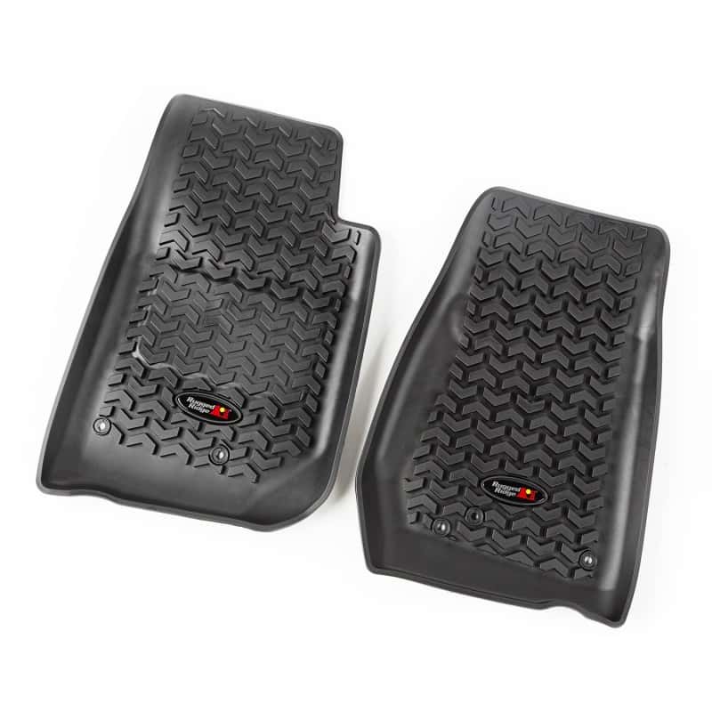 Rugged Ridge — Rugged Ridge Floor Liner Front/Rear/Cargo Black 2011-2018 Jeep Wrangler Unlimited JK 4 Dr
OFFROAD_FLOORLINERS
Floor Mat Set - view 2