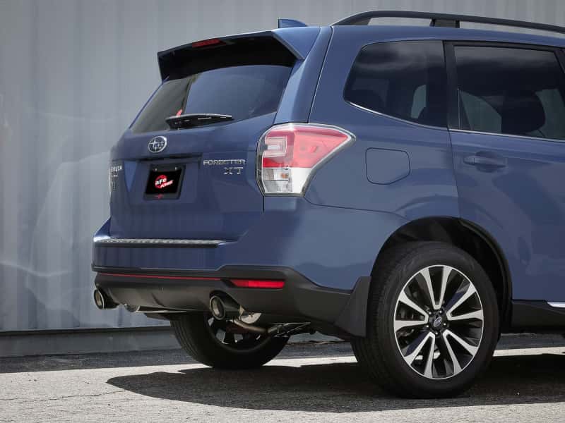 aFe — aFe Subaru Forester XT 14-18 H4-2.5L (t) Takeda 2-1/2in to 2-1/4in 304 SS Cat-Back- Black Tip
Cat-Back Exhaust - view 3