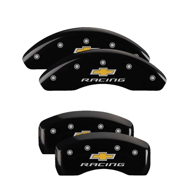 MGP — MGP 4 Caliper Covers Engraved Front & Rear Chevy racing Black finish silver ch
Caliper Covers - view 1