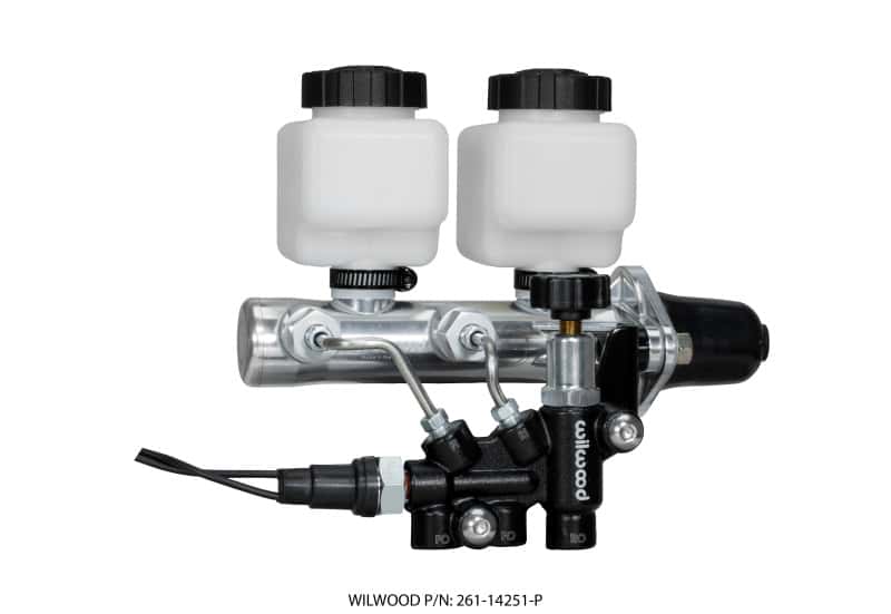 Wilwood — Wilwood Tandem Remote M/C Kit w L/H Bracket & Prop Valve - 1in Bore Ball Burnished
M/C,TANDEM KIT - view 2