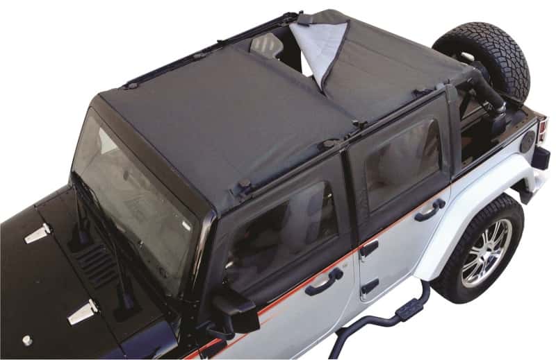 Rampage — Rampage 2007-2018 Jeep Wrangler(JK) Unlimited Combo Sun Brief/Safari Top - Black Diamond
Top-Soft - view 1