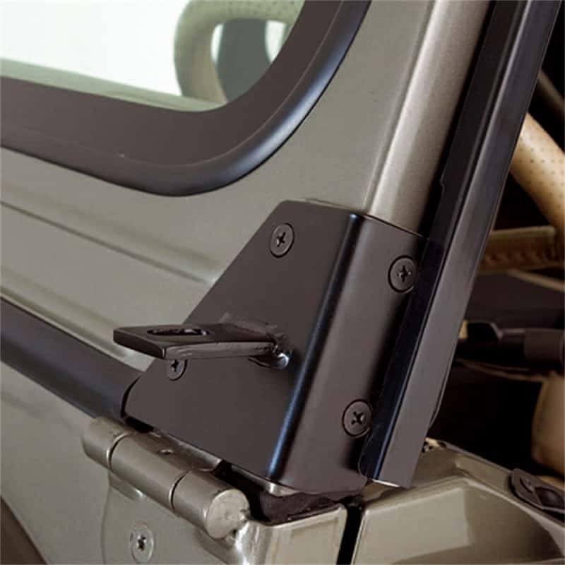 Rugged Ridge — Rugged Ridge 76-95 Jeep CJ/YJ Black Windshield Hinge Light Brackets
WnshldHngLghtBrkt
OFFROAD_LIGHTING - view 3
