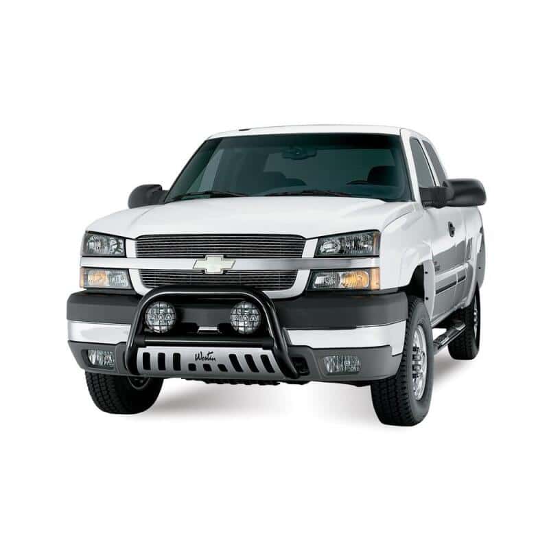 Westin — Westin 1999-2013 Chevy Silverado 1500 Crew Cab Signature 3 Nerf Step Bars - Black
Nerf/Step Bar - view 3